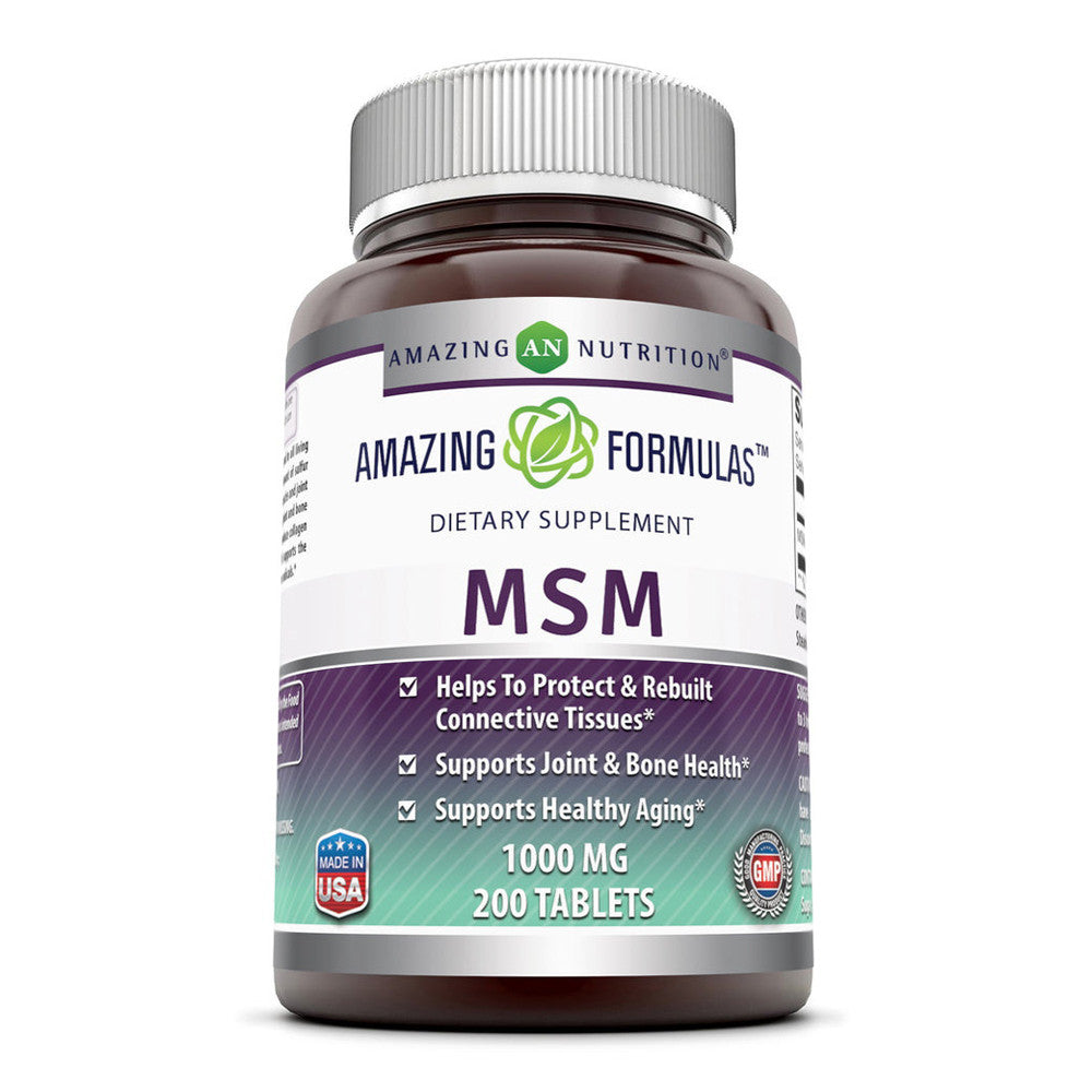 Amazing Nutrition Amazing Formulas MSM 1000Mg, 200 Ea